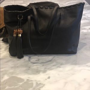 Gucci brown leather tote